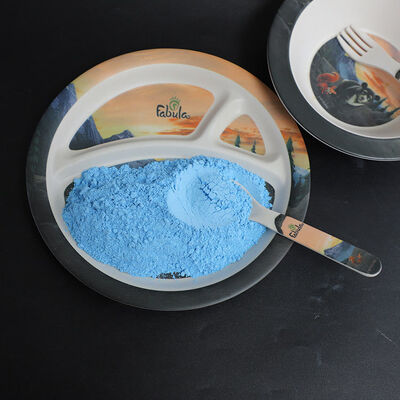 مادة غير خطرة مسحوق الميلامين النقي مع بلمرة خطرة لن تحدث يستخدم في إنتاج الطلاءات والمواد اللاصقة