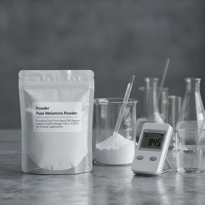 Powder Pure Melamine Powder Providing Flash Point Above 200 Degrees Celsius and pH Range 745 to 945 for Diverse Applications