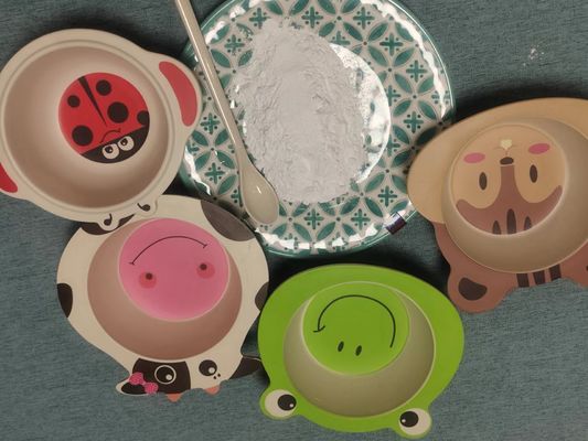 99.8 ٪ من مسحوق راتنج الميلامين البلاستيكي بقالب الأميني 25 كجم / كيس