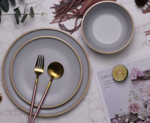 معسكرات طاولات عشاء الميلامين وأوعية 12 قطعة