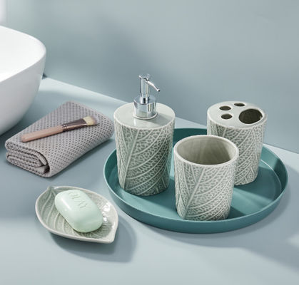 حاملات فرشاة أسنان، ملحقات حمام سيراميكية، هدية عيد الشكر، ديكور الحمام، صانع الصابون الحمام