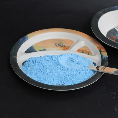 مادة غير خطرة مسحوق الميلامين النقي مع بلمرة خطرة لن تحدث يستخدم في إنتاج الطلاءات والمواد اللاصقة