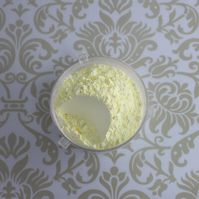 غوفايث أصفر 100% ميلامين درجة غذائية راتنج ميلامين فورمالدهيد مادة خام لأدوات المائدة مركب قولبة ميلامين ملون تدفق ممتاز مستقر